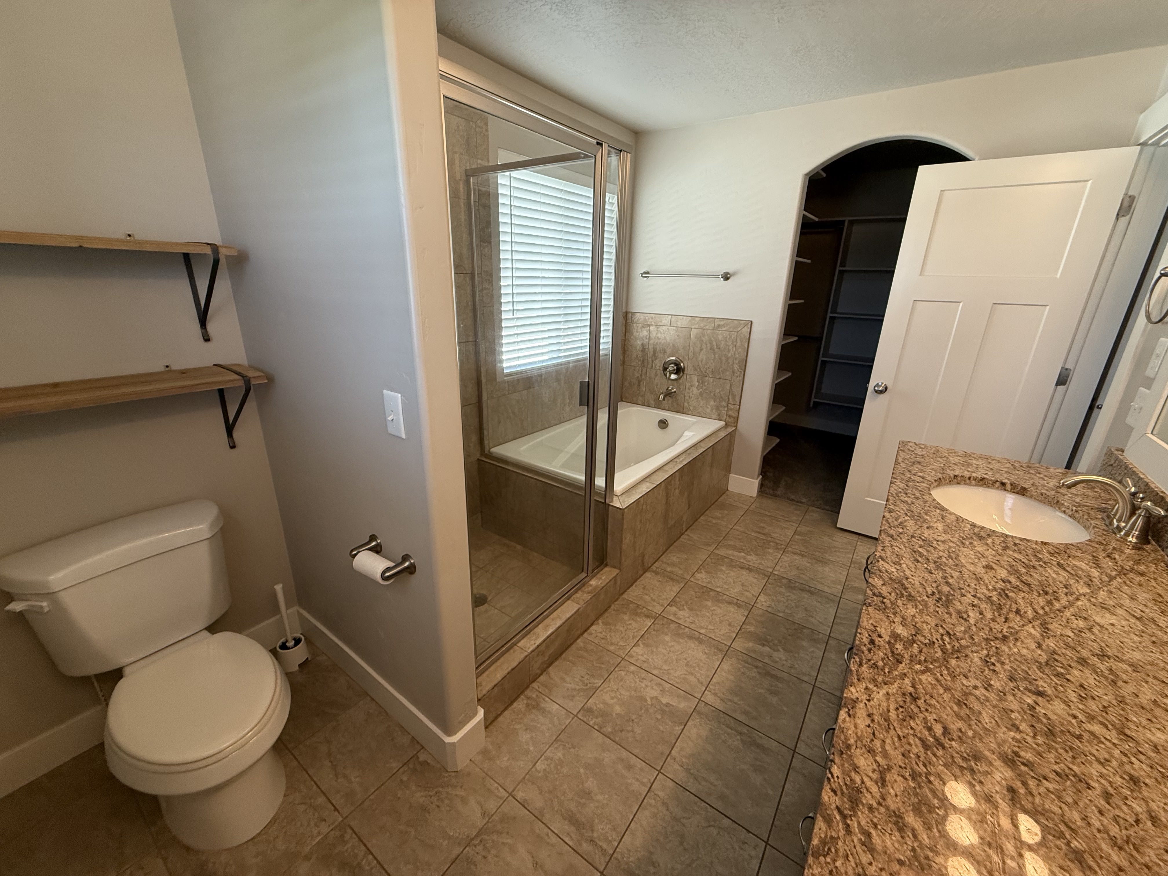 Master bathroom at 2156 W Thomas St in Lehi, Utah
