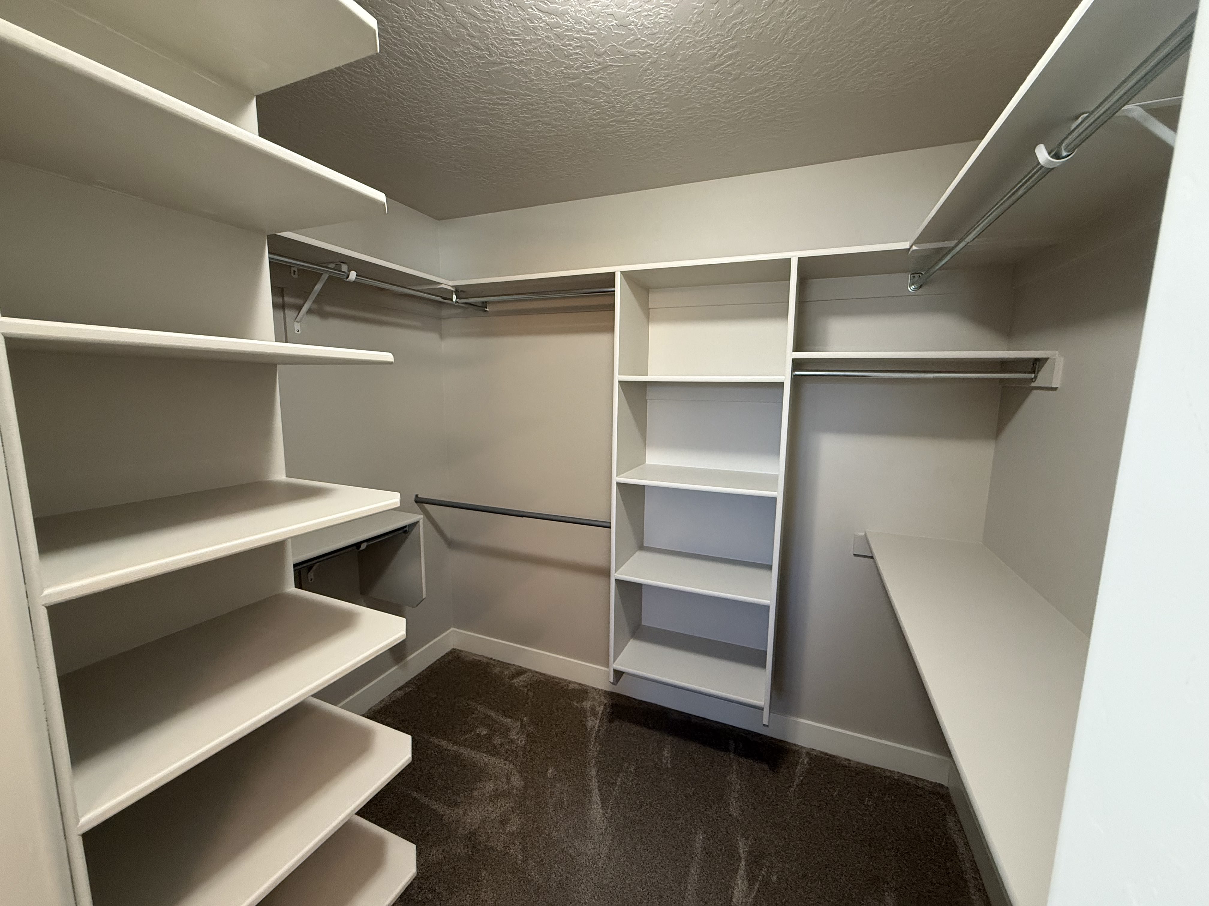 Master closet at 2156 W Thomas St in Lehi, Utah
