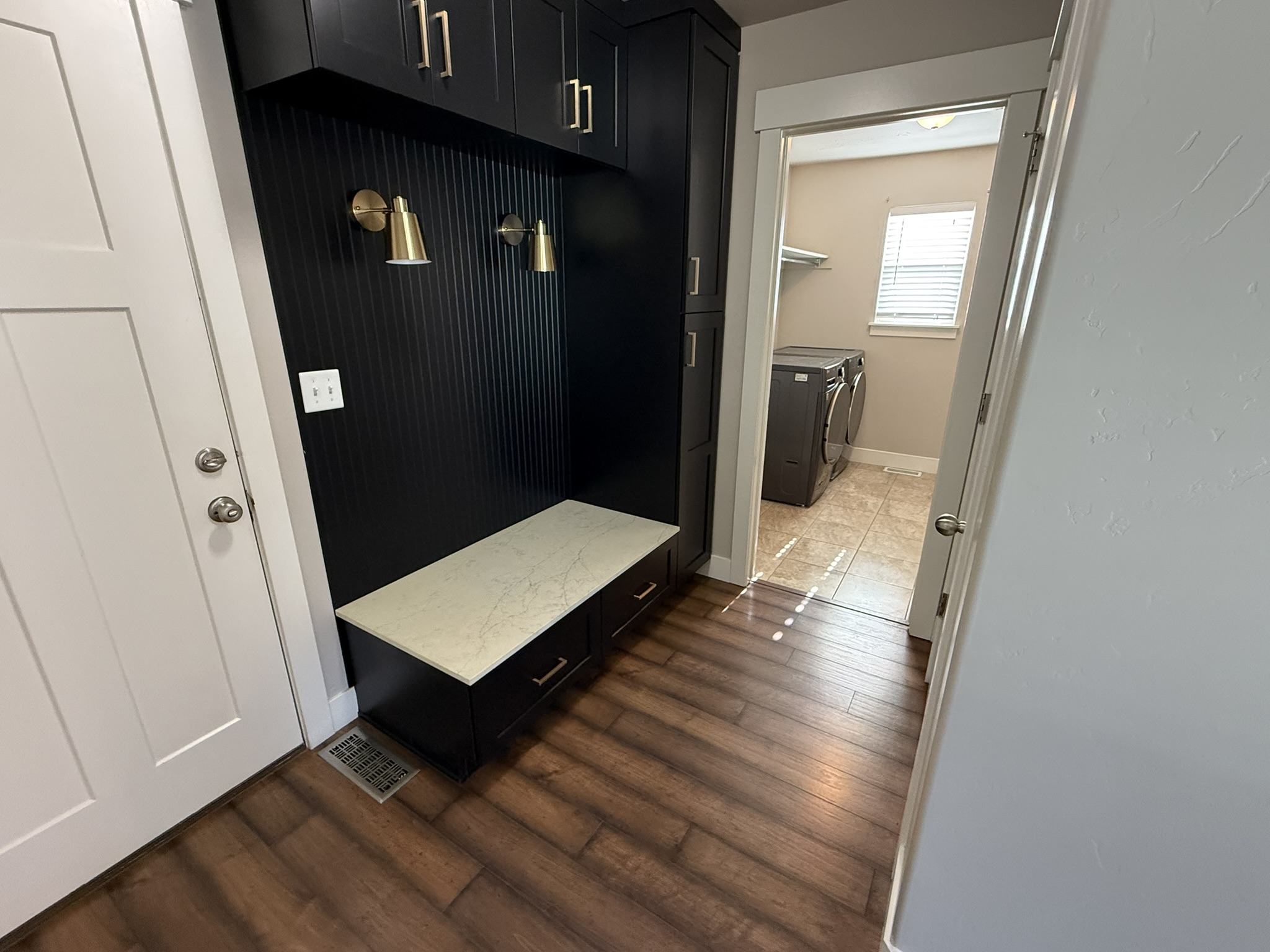Mudroom laundry at 2156 W Thomas St in Lehi, Utah